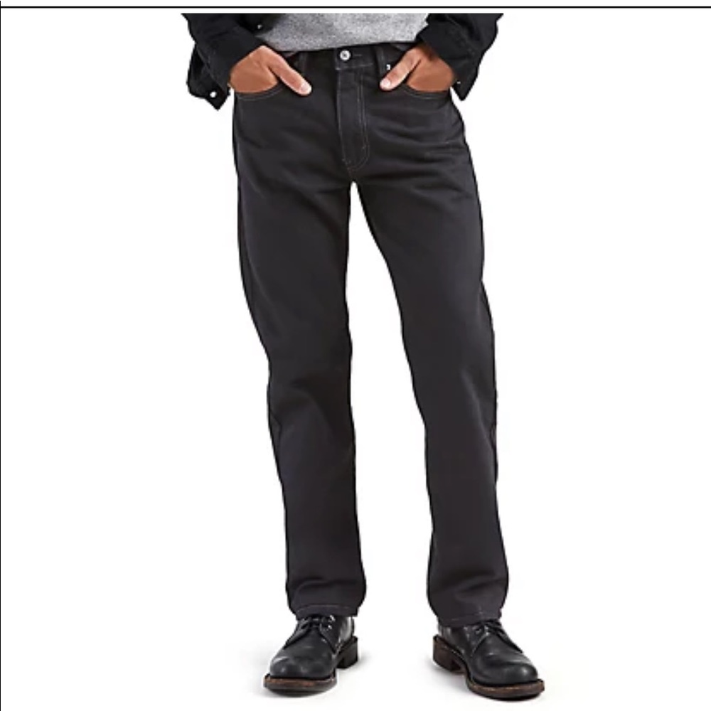 Levi’s Men’s 505 Regular Fit Jeans in Black 34x30